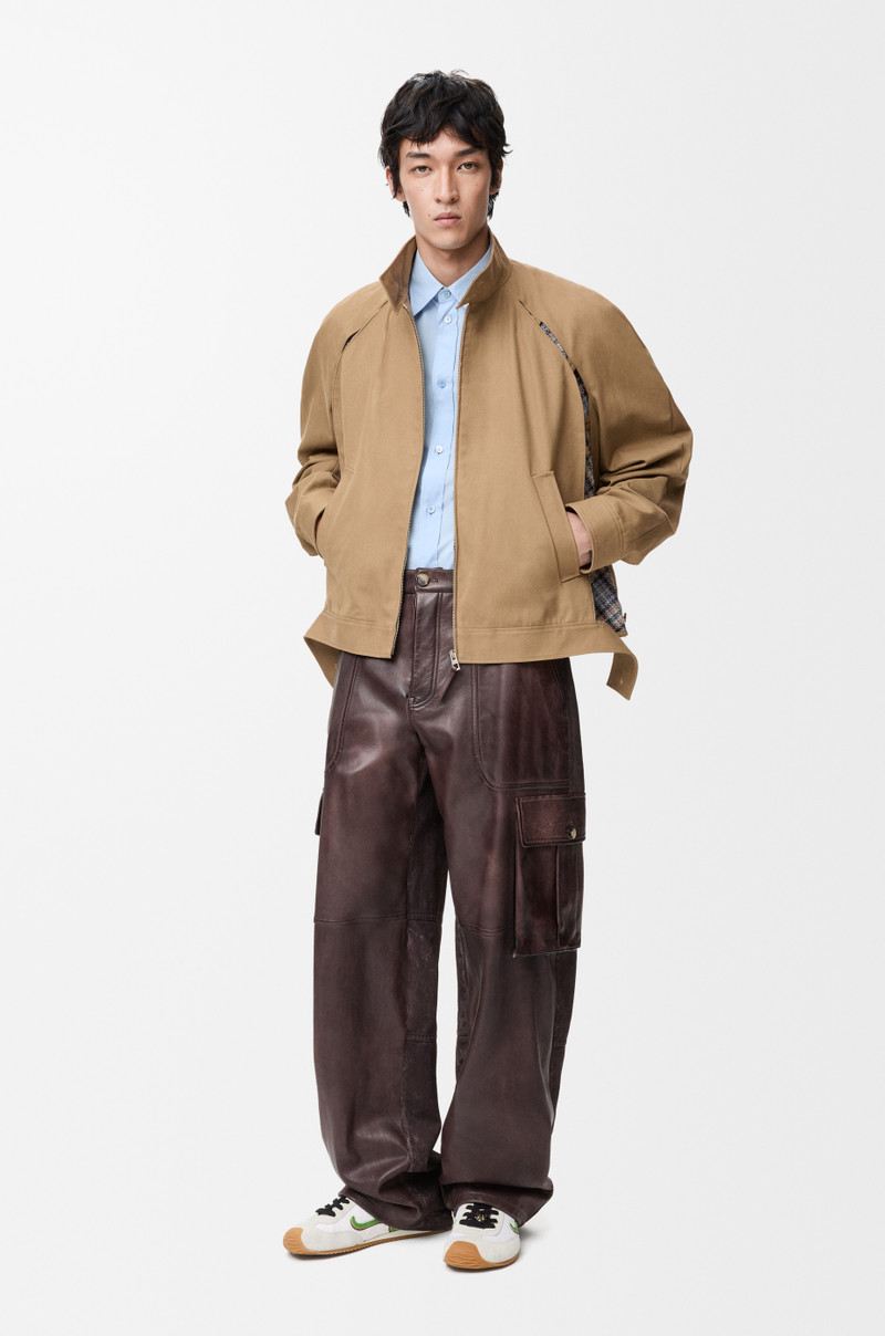 Loewe Cargo trousers in nappa lambskin and cotton outlook
