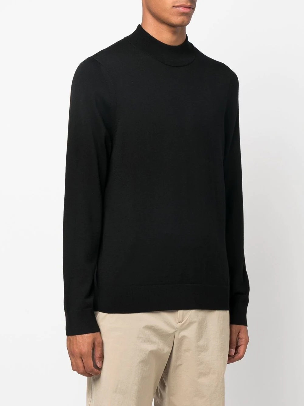 ribbed collar jumper - 6