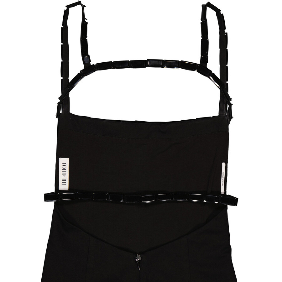 The Attico Ladies Black Rue Black Mini Dress - 8