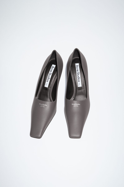 Acne Studios Leather heel pump - Dark grey outlook