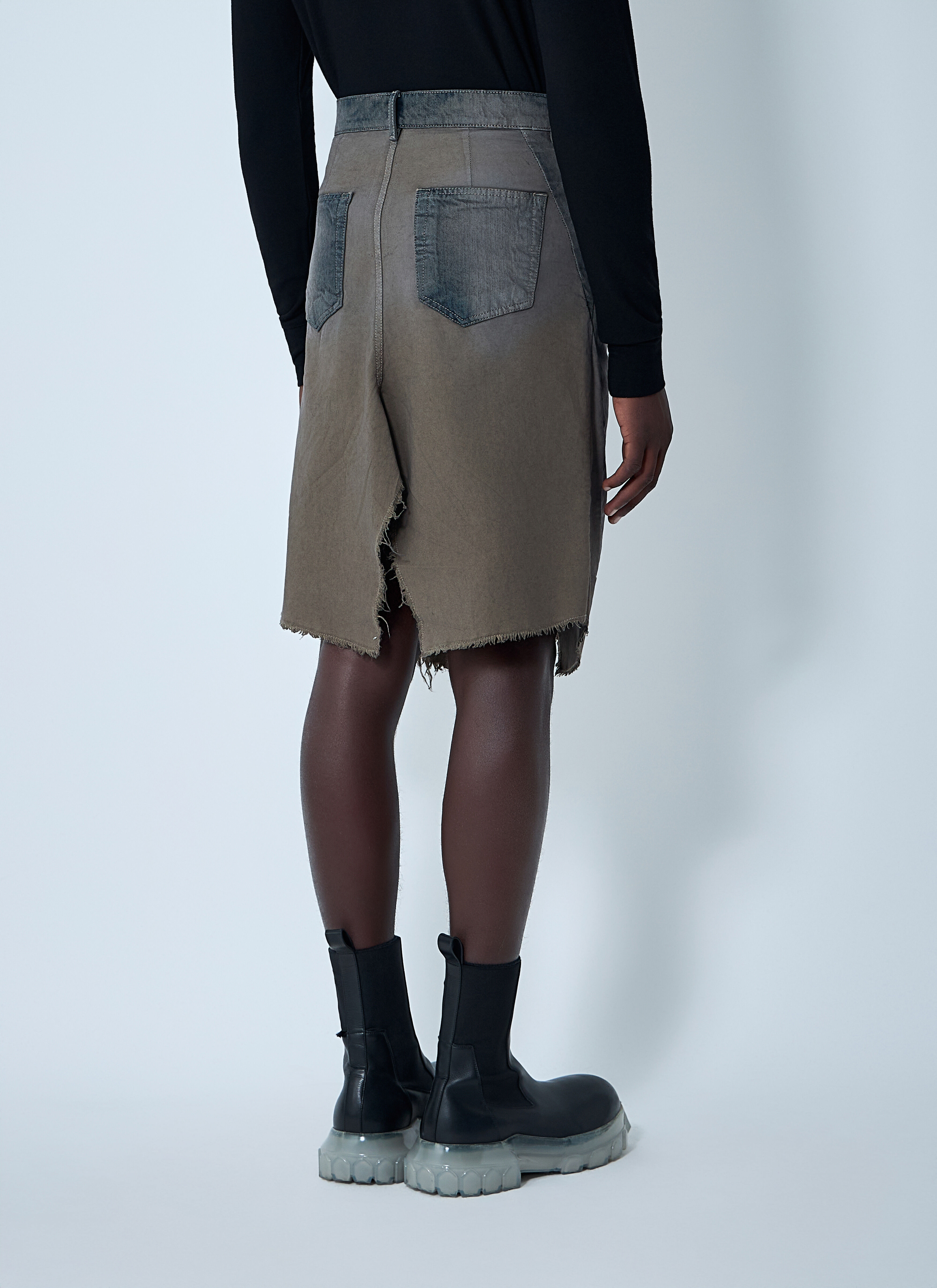 Slivered Midi Skirt - 4