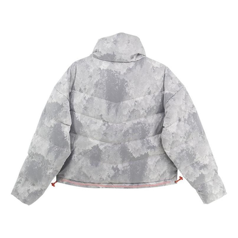 (WMNS) Converse Down Jacket 'White Grey' 10021988-A01 - 2