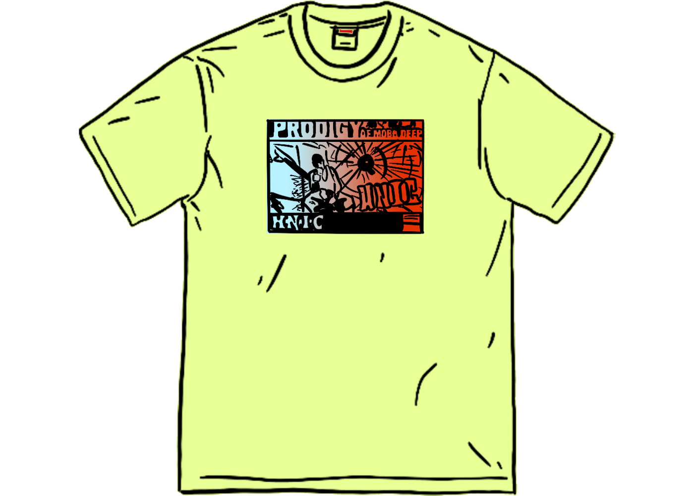 Supreme HNIC Tee Bright Yellow - 1