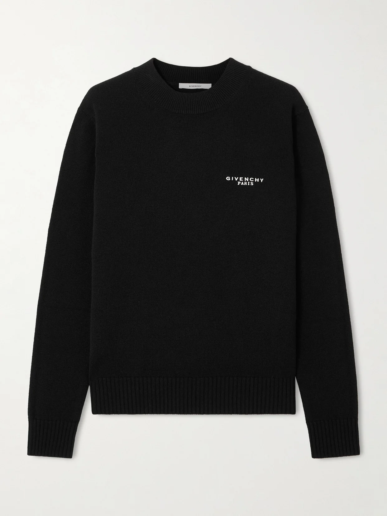 Embroidered Wool And Cashmere-blend Sweater - 1