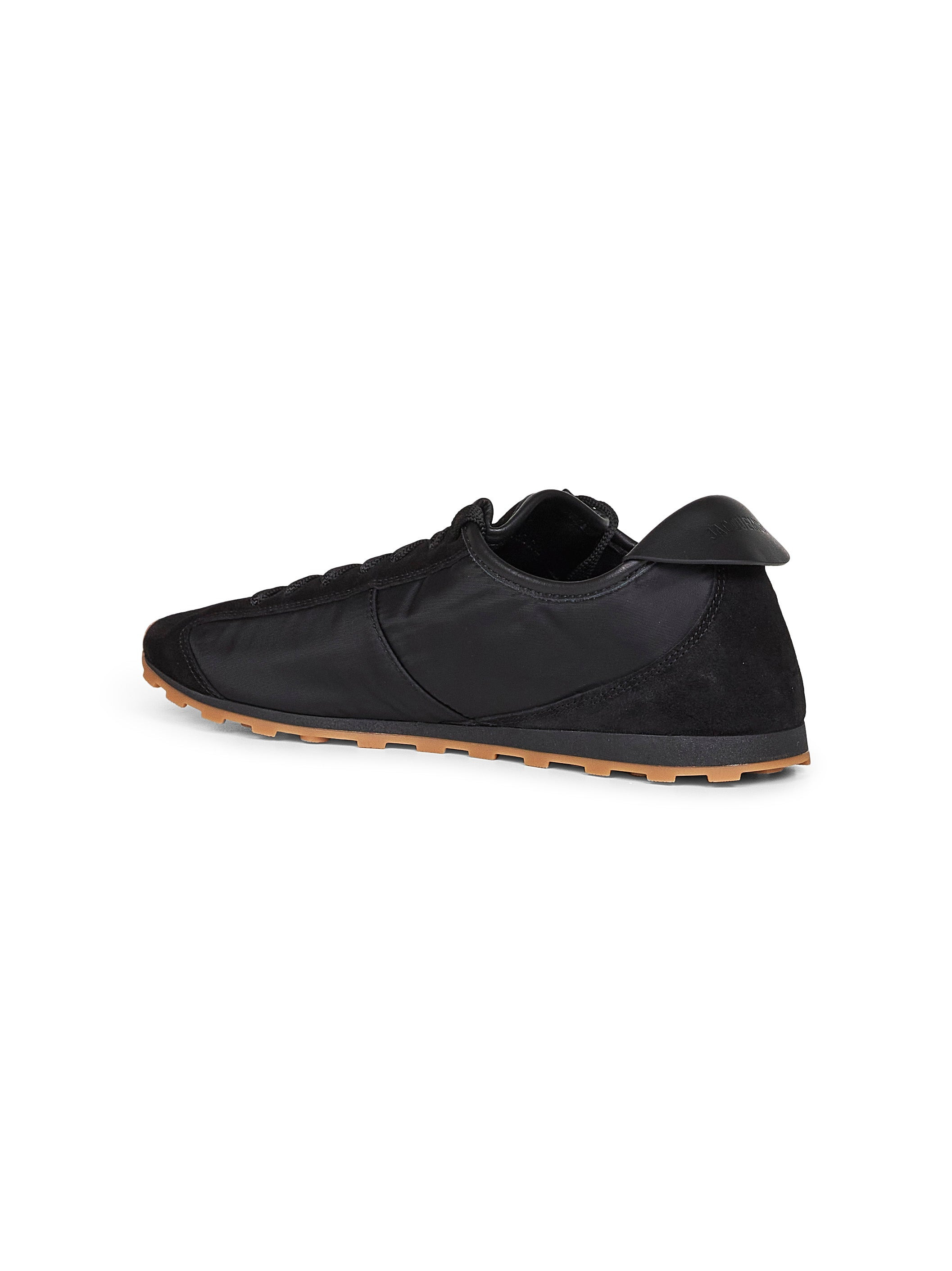 Black suede and nylon Tennis sneakers - 3
