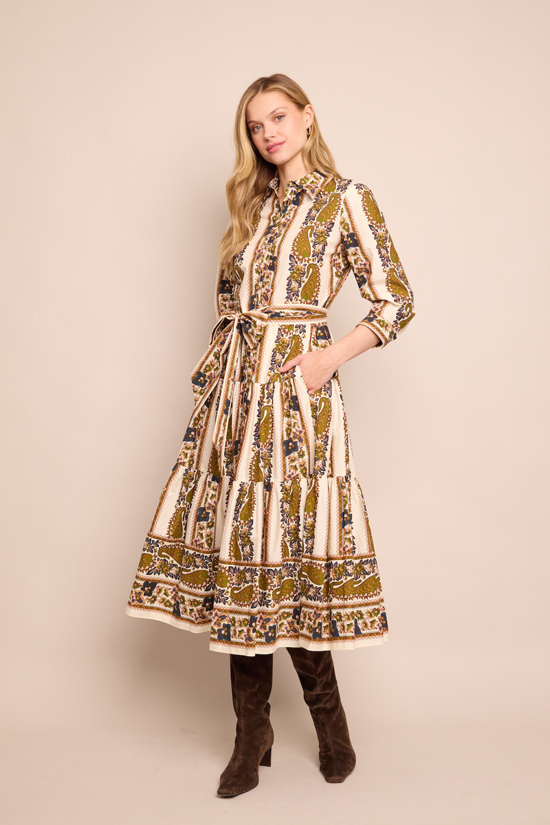 Cara Cara Lolita Dress
Shirtdress Redefined in a Paisley Fantasy outlook