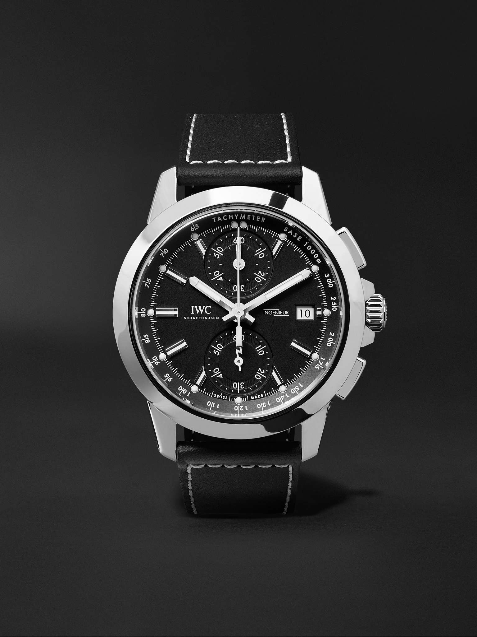 Ingenieur Sport Automatic Chronograph 44mm Titanium and Leather Watch, Ref. No. IW380901 - 1