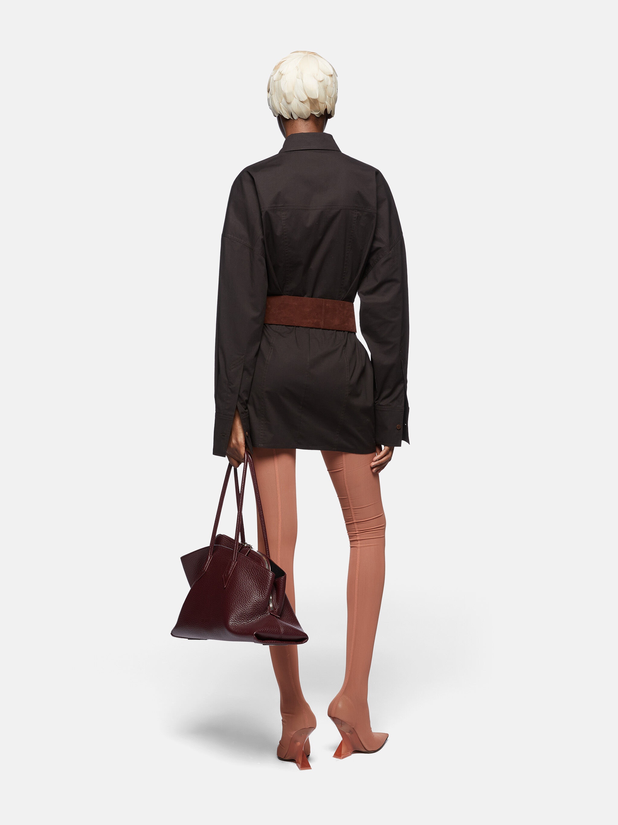 BROWN MINI DRESS - 3