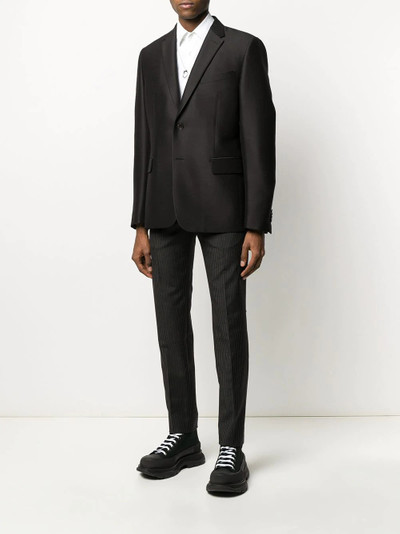 Alexander McQueen pinstripe tailored trousers outlook