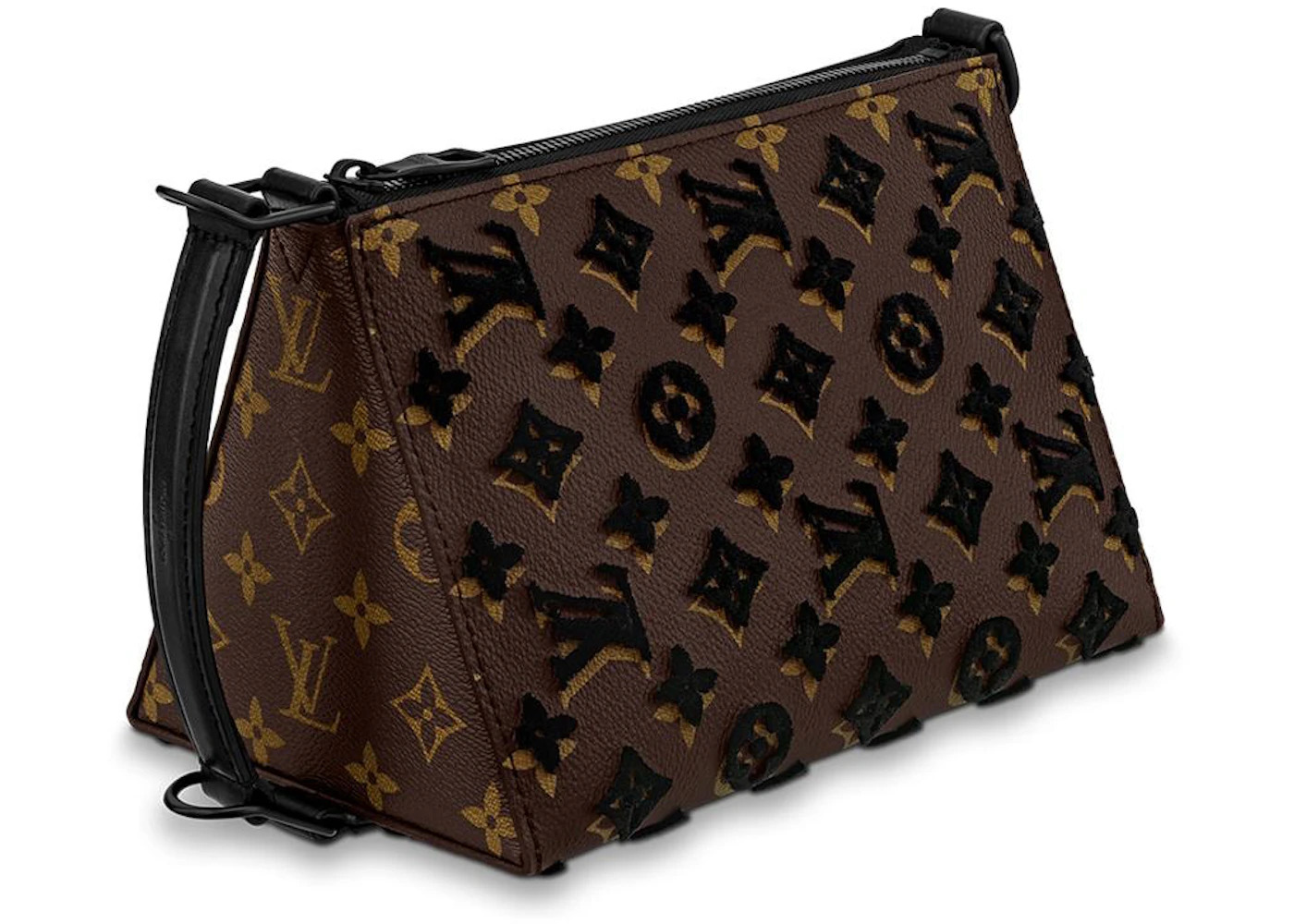 Louis Vuitton Triangle Messenger Monogram Tuffetage Black - 2