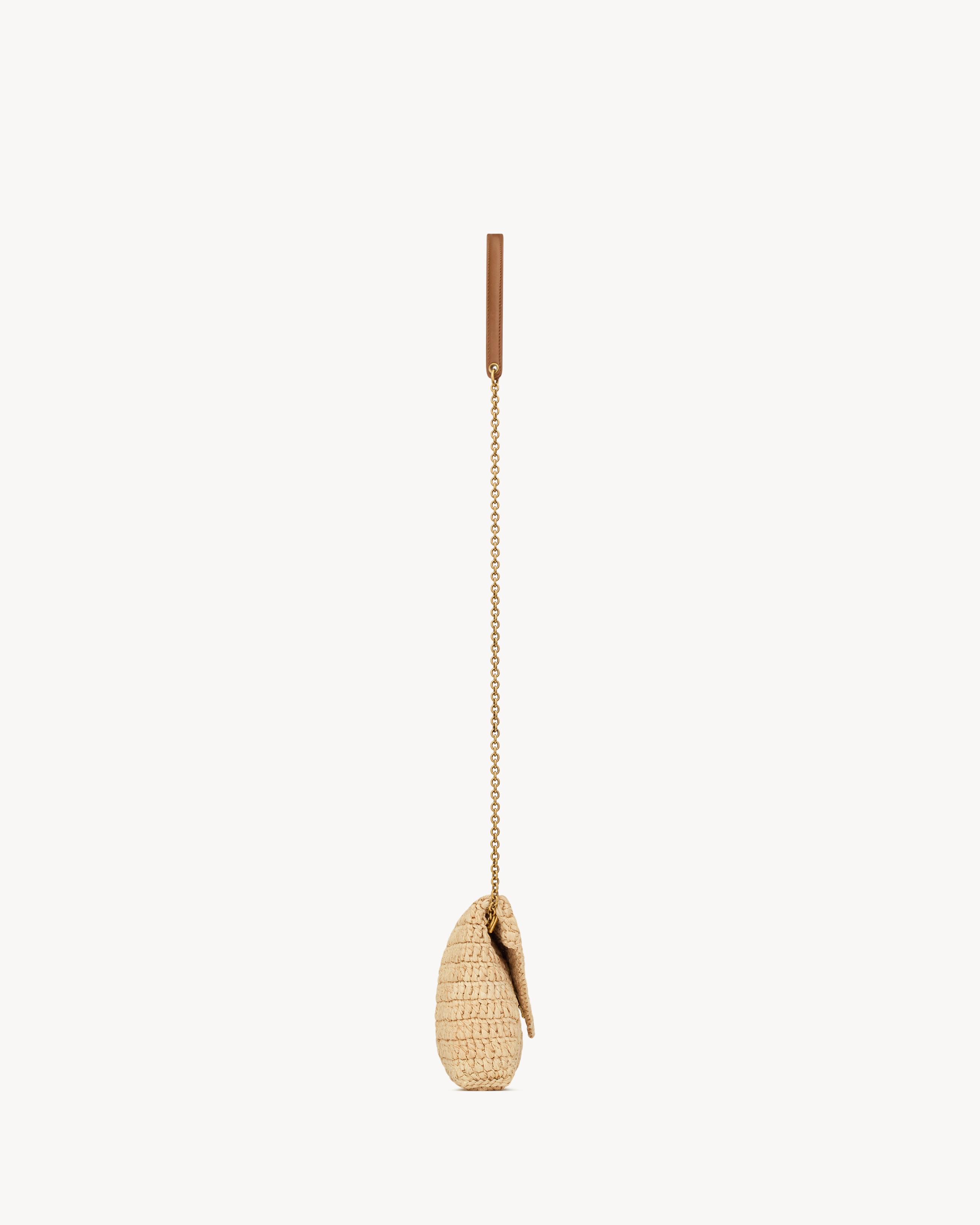 CASSANDRE CHAIN POUCH IN RAFFIA - 3