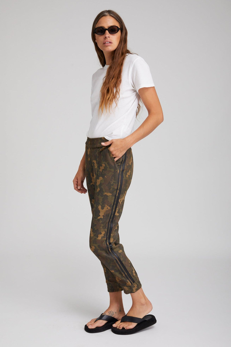 CAMO SUEDE ATHLETIC SLIM FIT JOGGERS 3