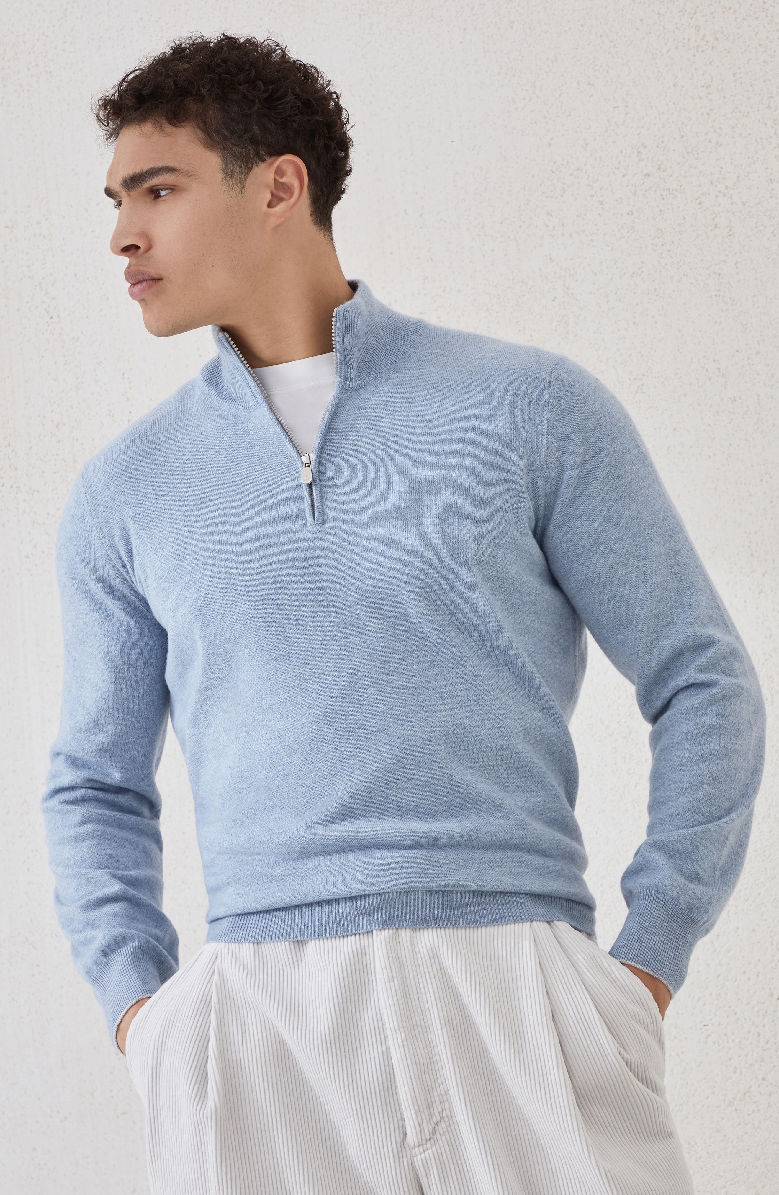 Brunello Cucinelli Cashmere sweater in Denim at Nordstrom - 2