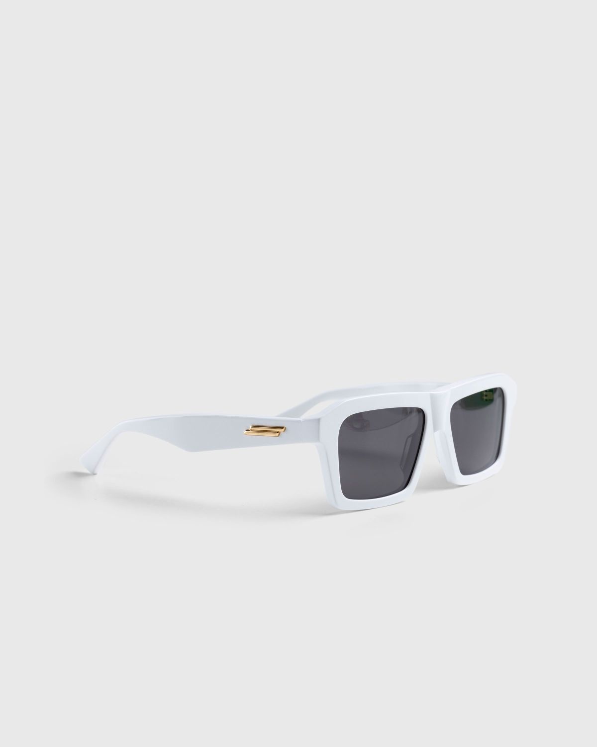 Bottega Veneta – Classic Square Sunglasses White/White/Grey - 2