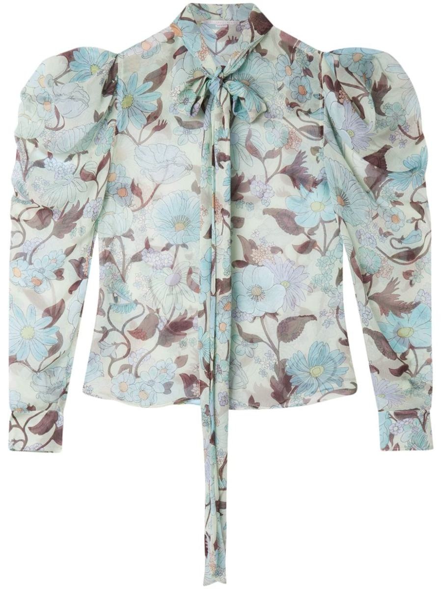STELLA MCCARTNEY BLOUSE WITH FLORAL PRINT - 1