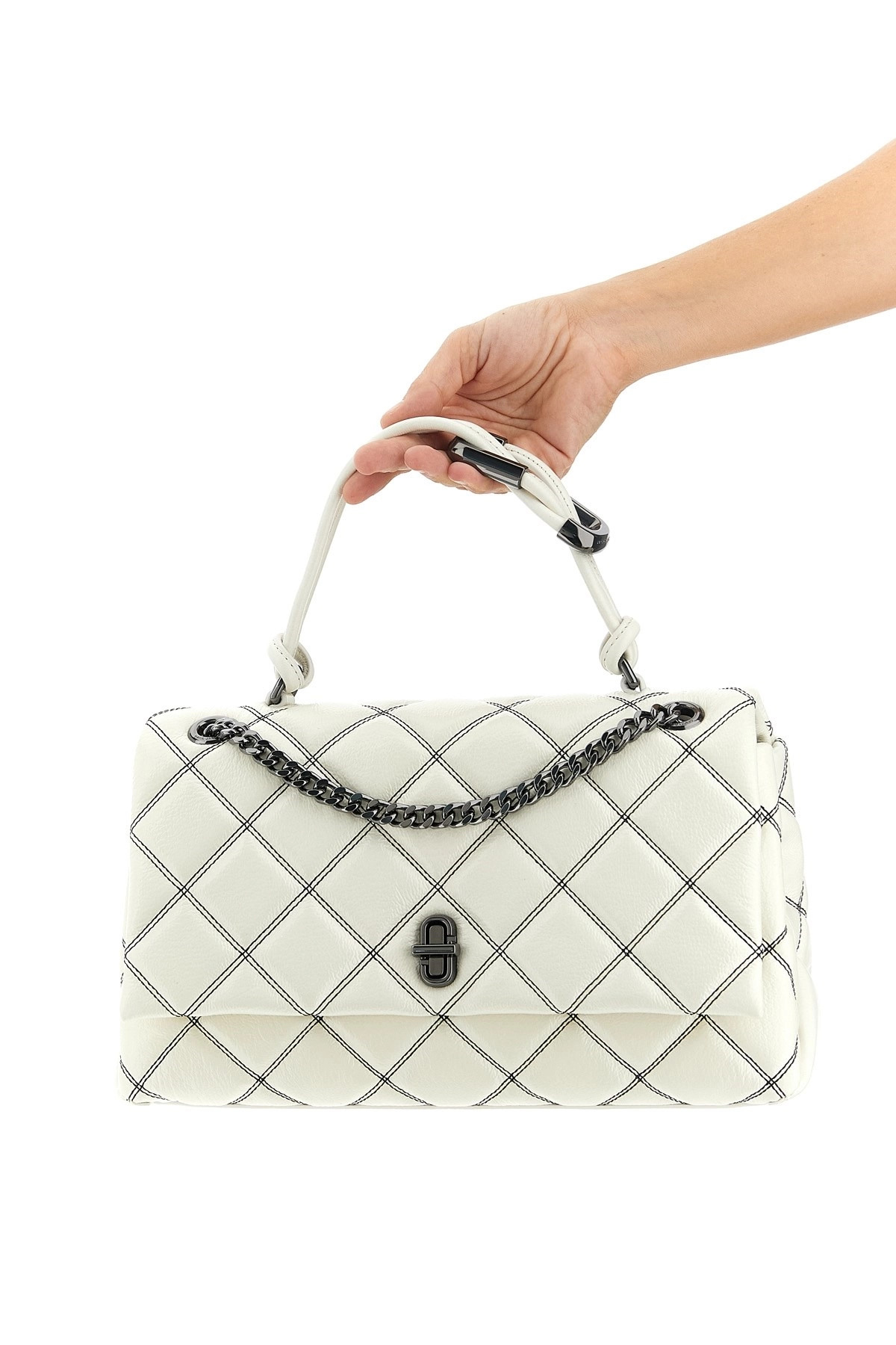 'The Bi-Color Quilted Dual' medium shoulder bag - 2