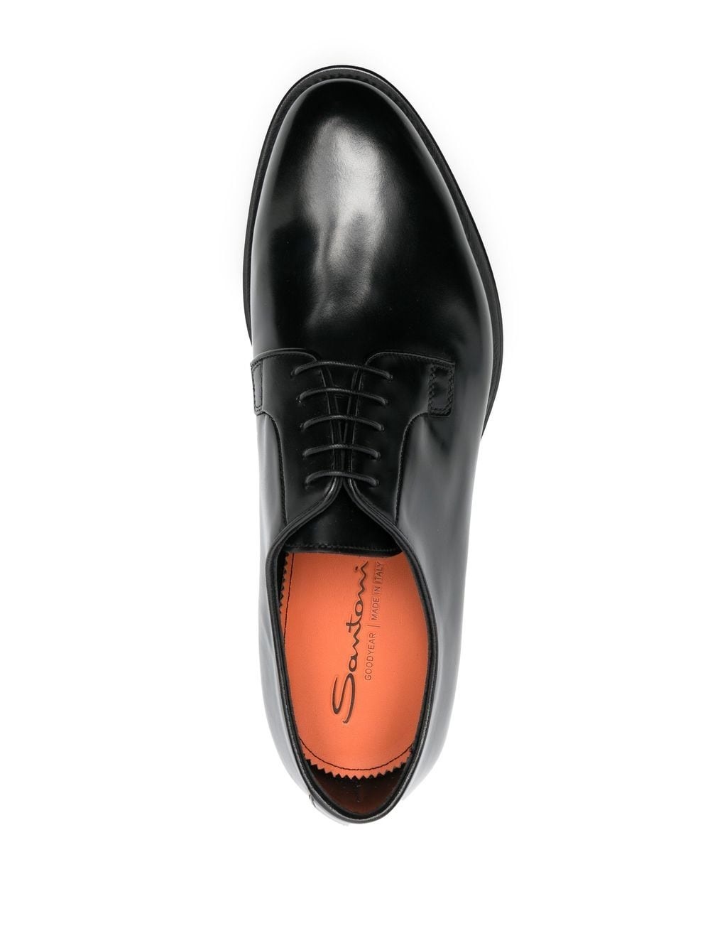 polished-leather Derby shoes - 4