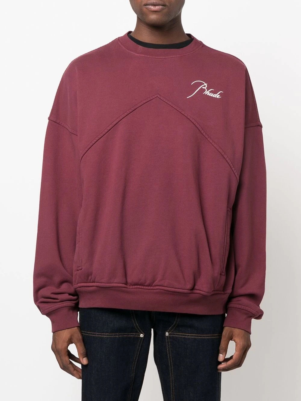 cotton logo sweatshirt - 3