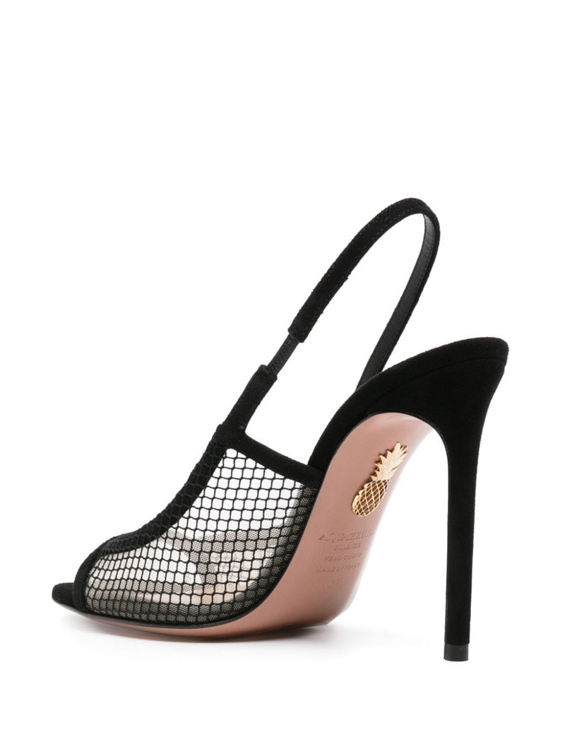 mesh-panelling suede sandals 3