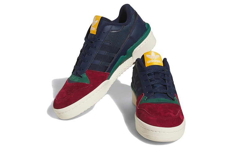 adidas Forum Exhibit Low 2.0 'Collegiate Navy Burgundy Green' HQ7116 - 3