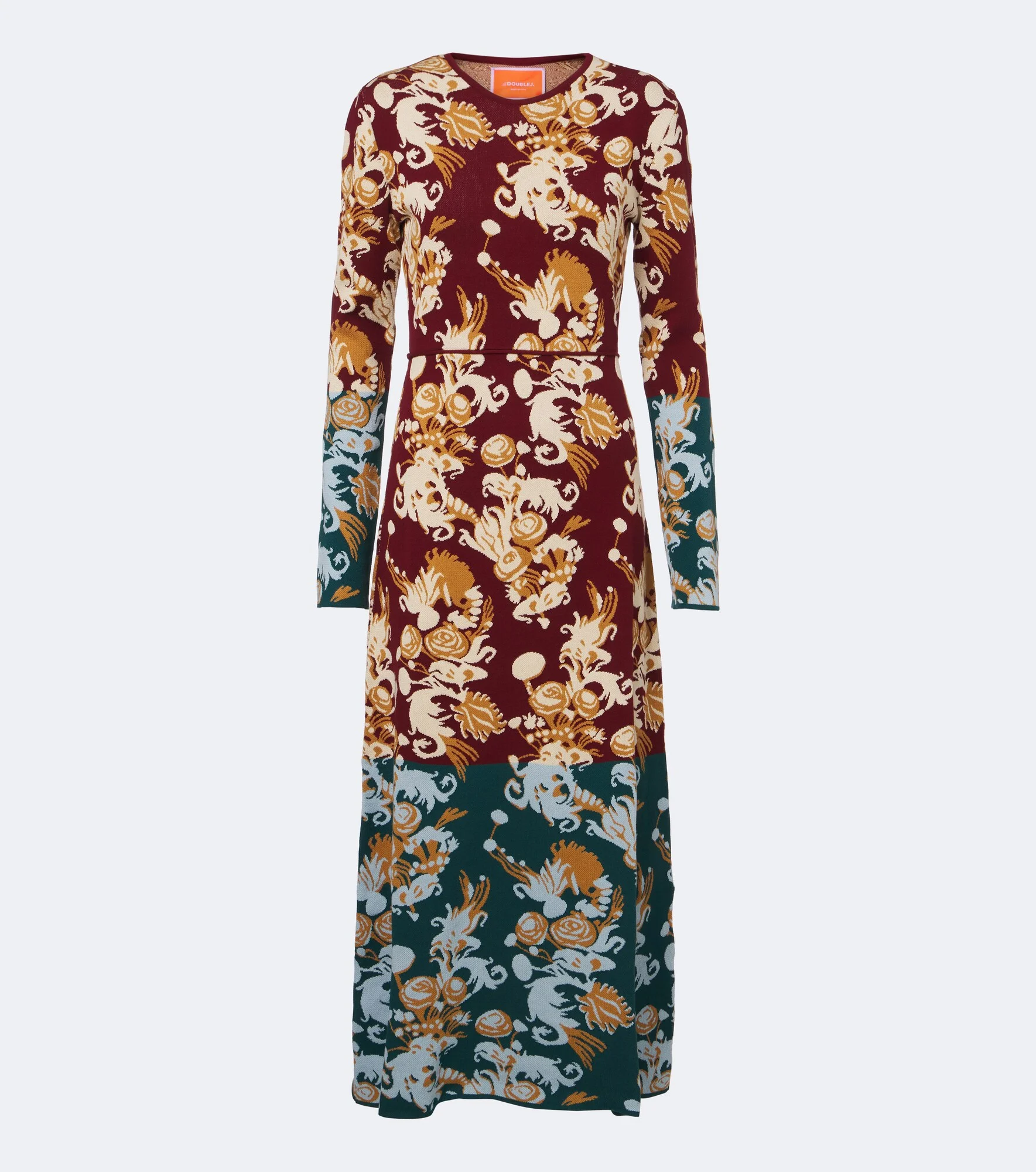 Coven jacquard cotton-blend midi dress - 1