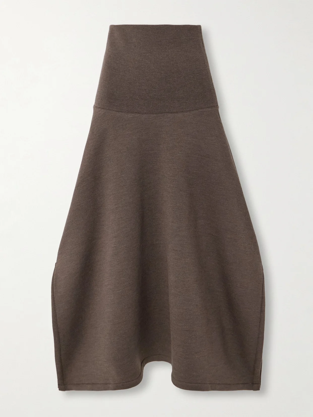 Wool And Cotton-blend Jersey Midi Skirt - 1