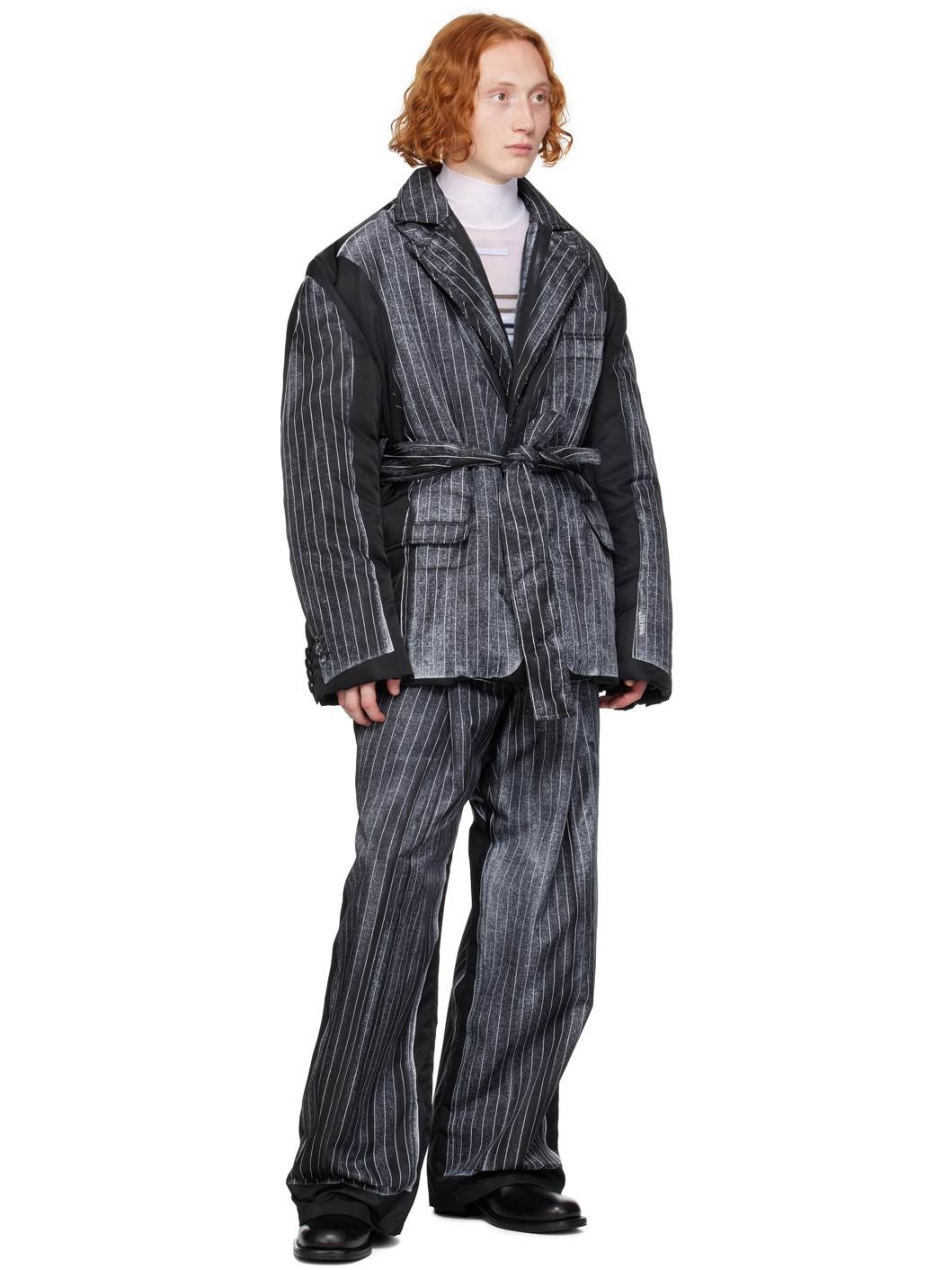 Black 'The Trompe-L'œil' Padded Coat - 4