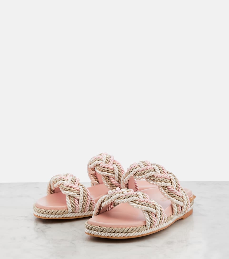 Rockstud espadrille sandals - 5