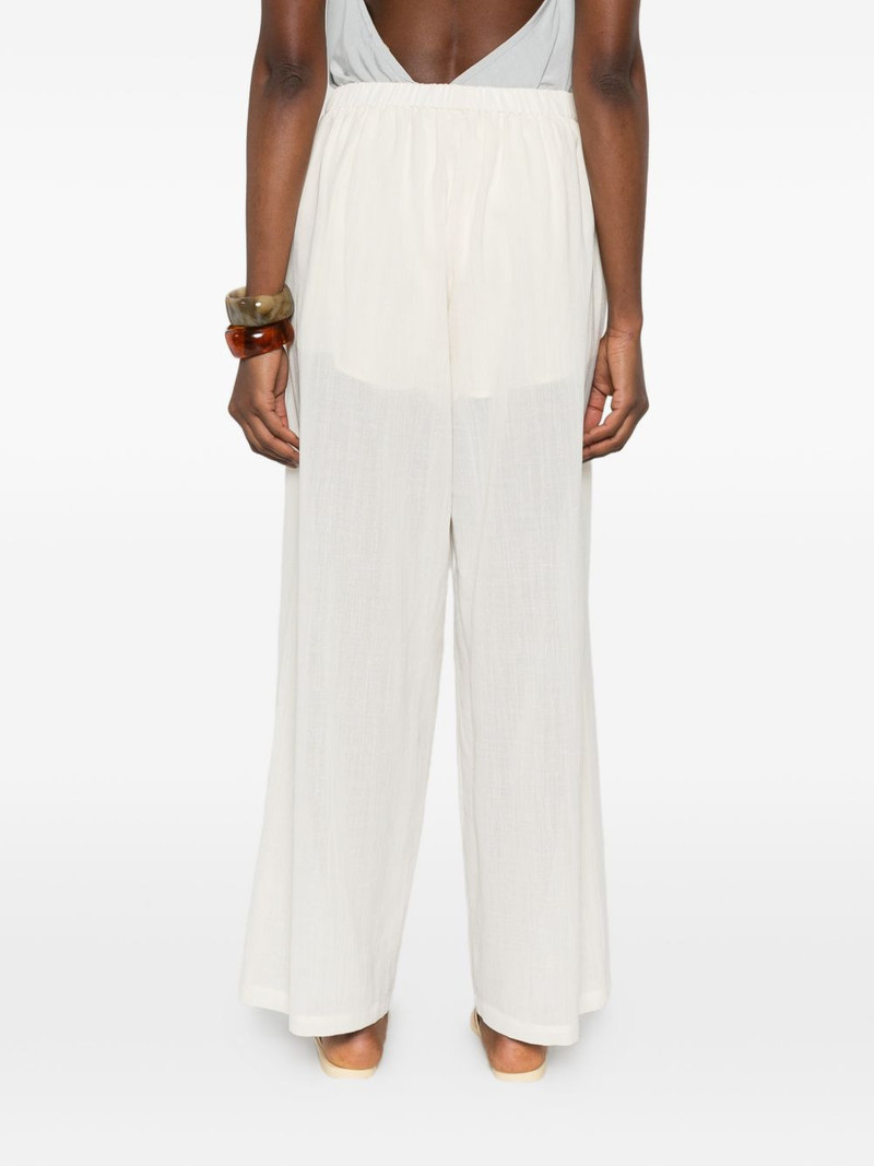 elasticated-waistband palazzo pants 4