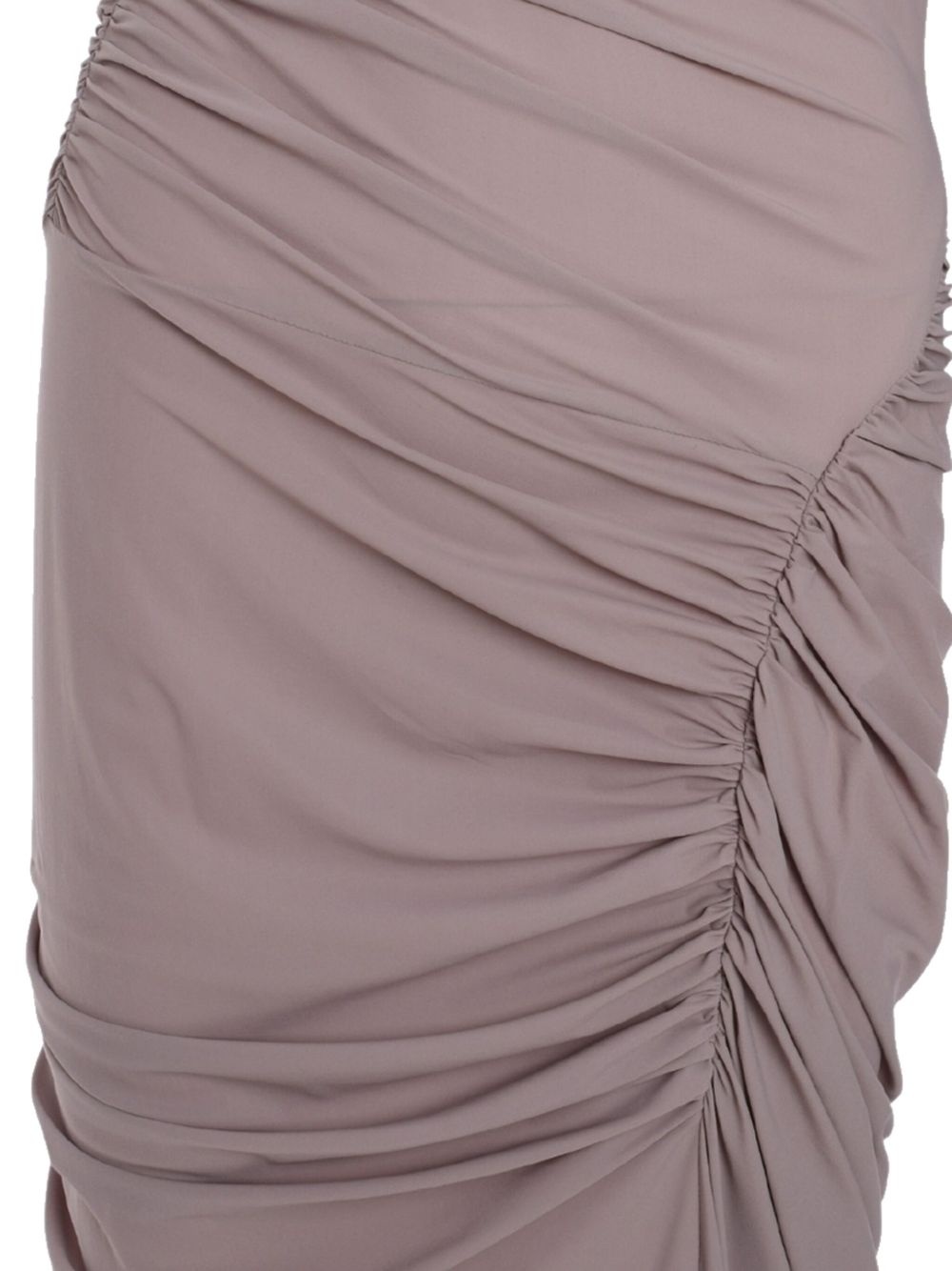 one-sleeve ruched gown - 3