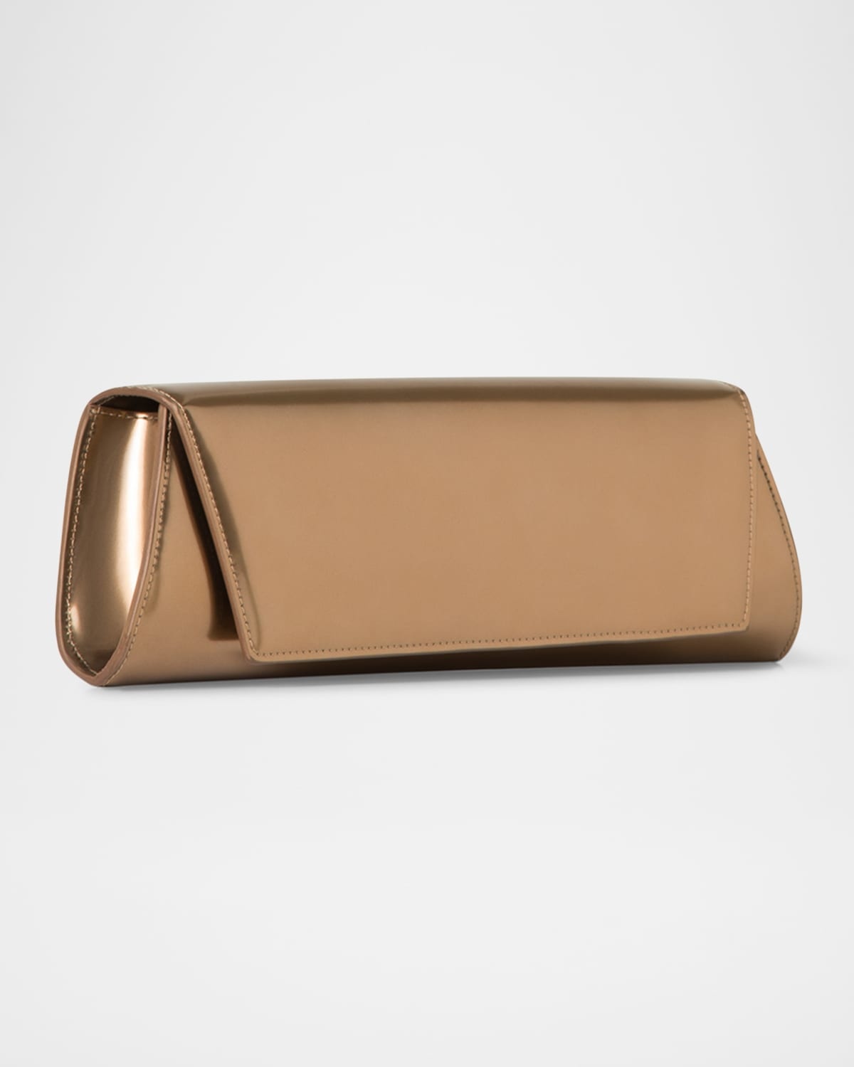 Anouk Small Metallic Leather Clutch Bag - 4