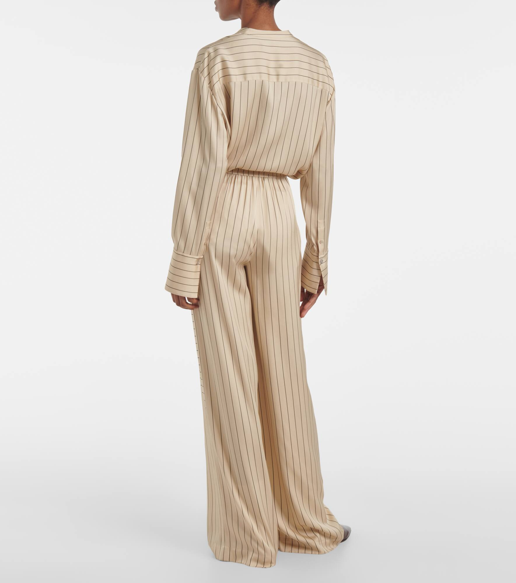 Hulin silk-blend wide-leg pants - 3