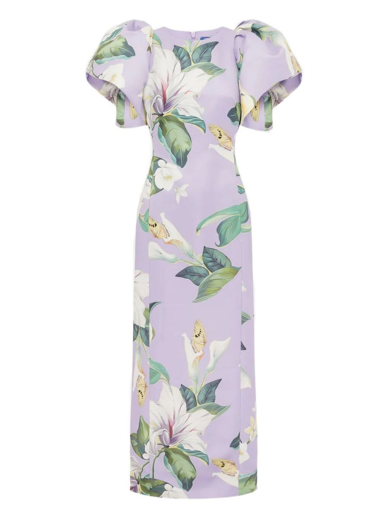 Lucinda puff-sleeve floral maxi dress 1