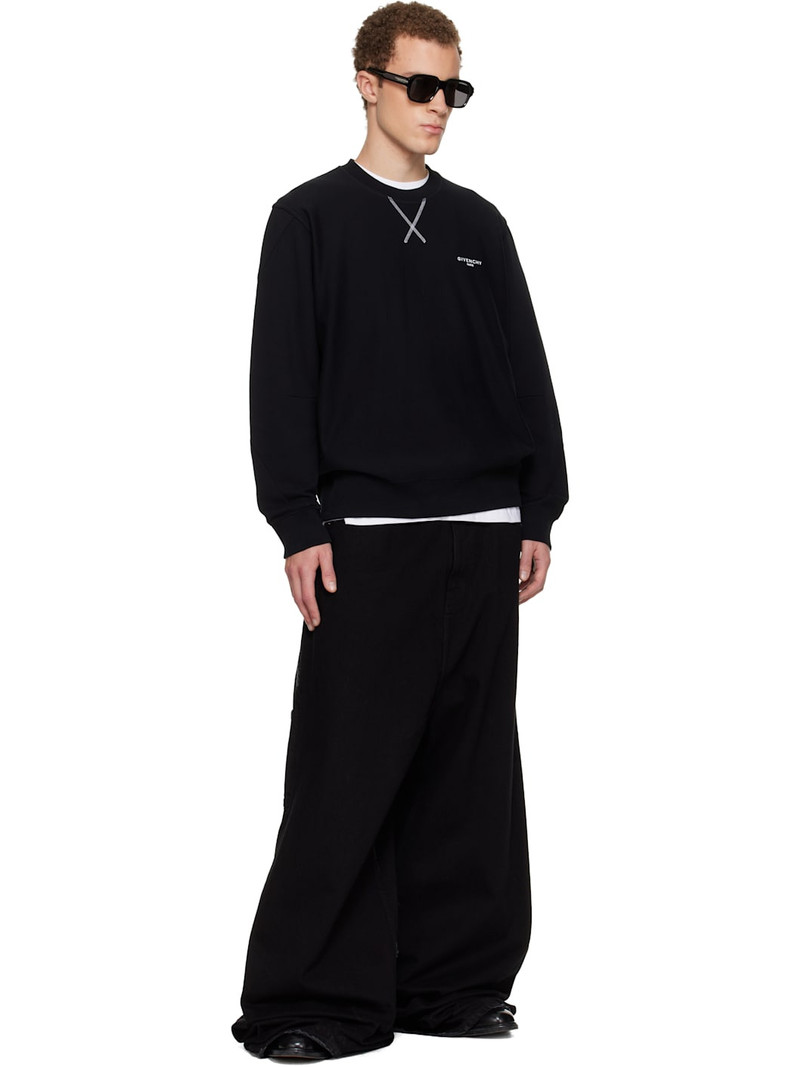 Givenchy Black Couture Seam Sweatshirt outlook
