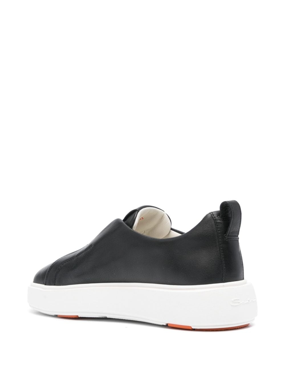 slip-on leather sneakers - 3