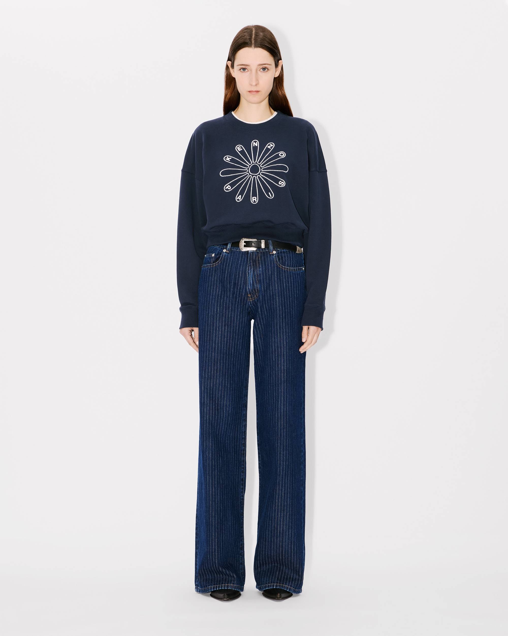 'KENZO Marguerite' cropped embroidered sweatshirt - 5