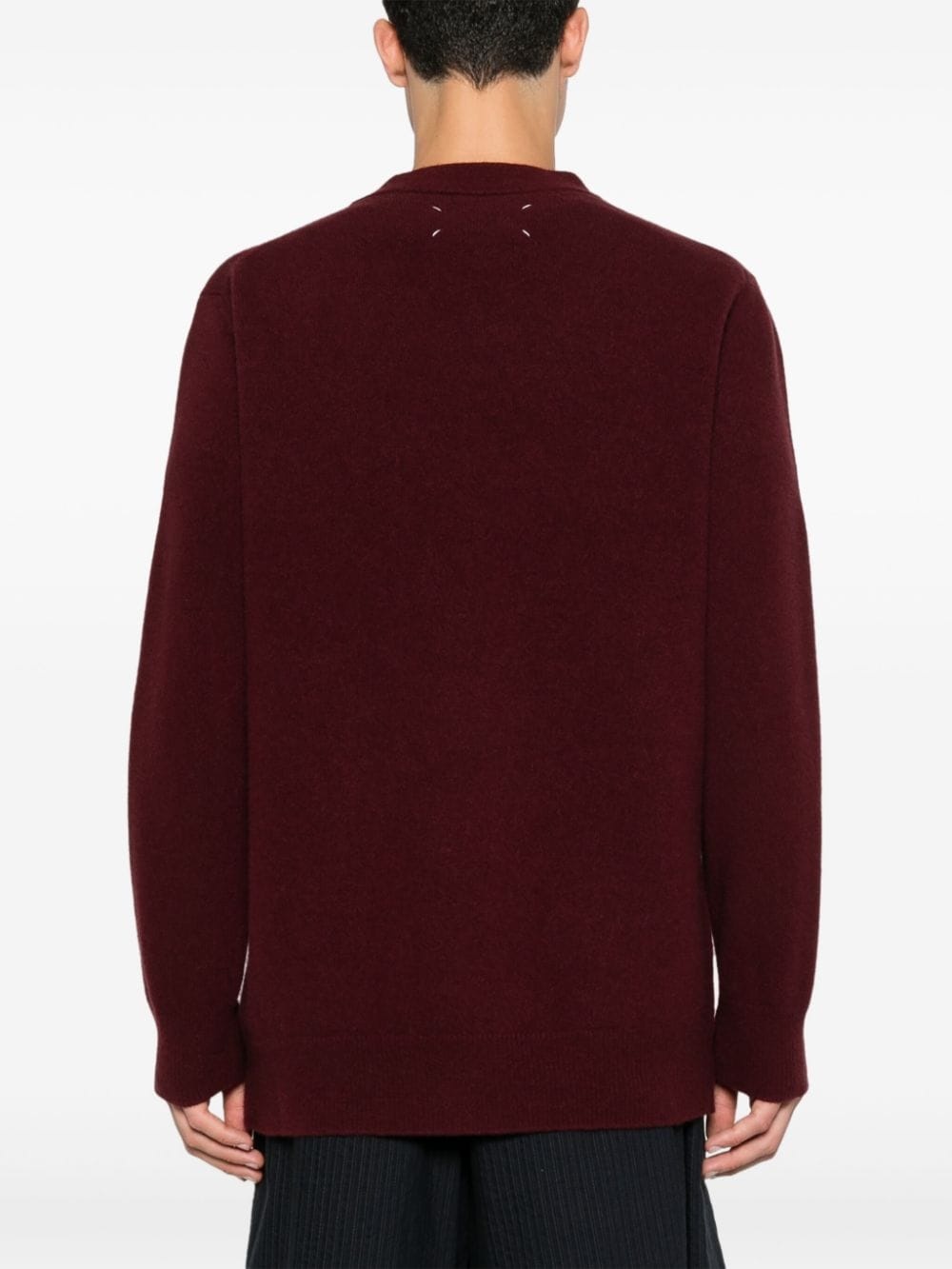 washed wool cardigan - 4