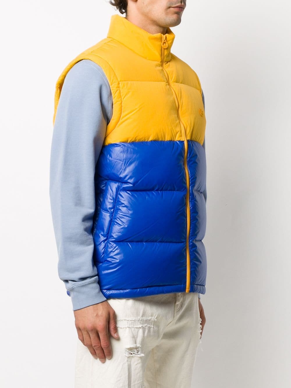 colour-block gilet - 3