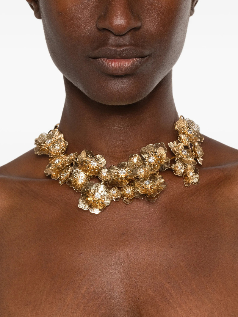 Carolina Herrera Floral Crystal-embellished Necklace 3