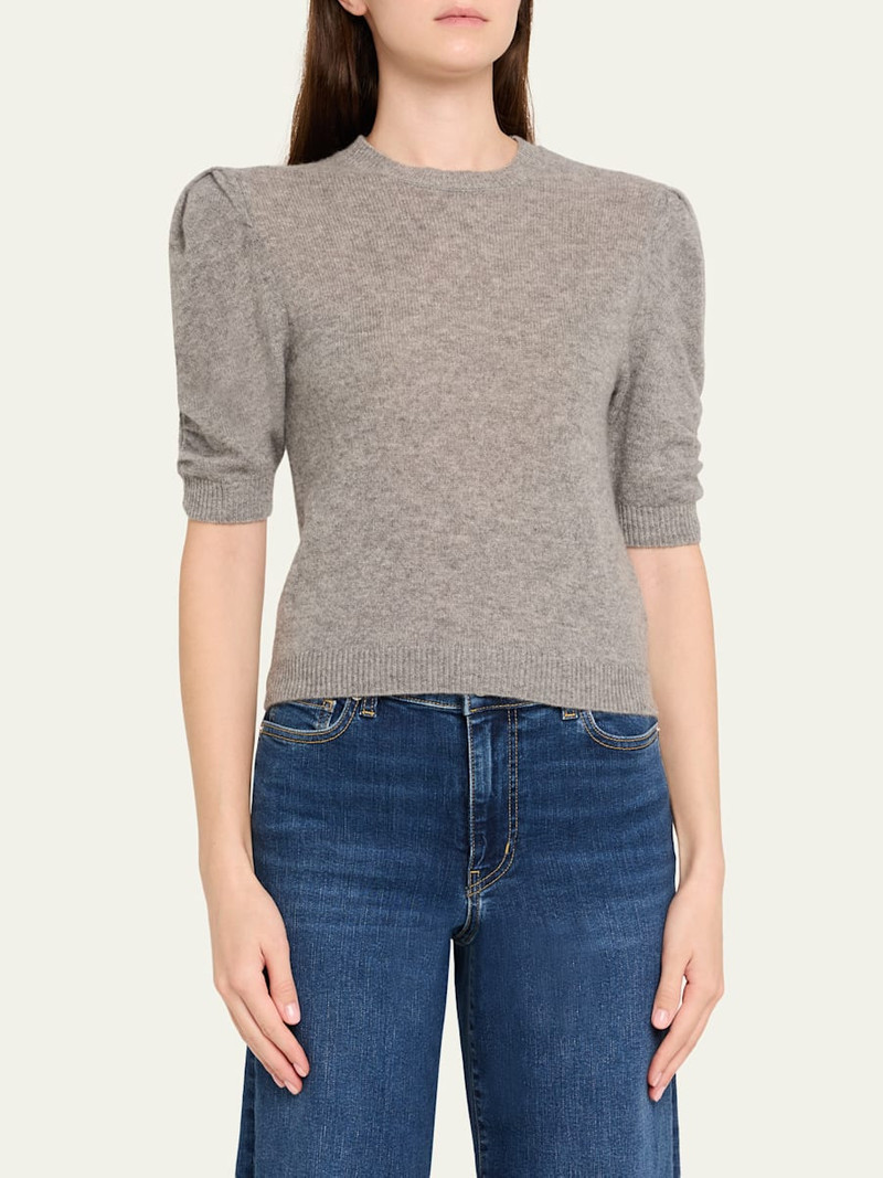 Ruched Cashmere-Wool Sweater 4