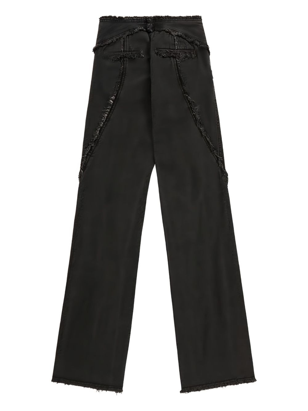 frayed-detailing jeans - 2