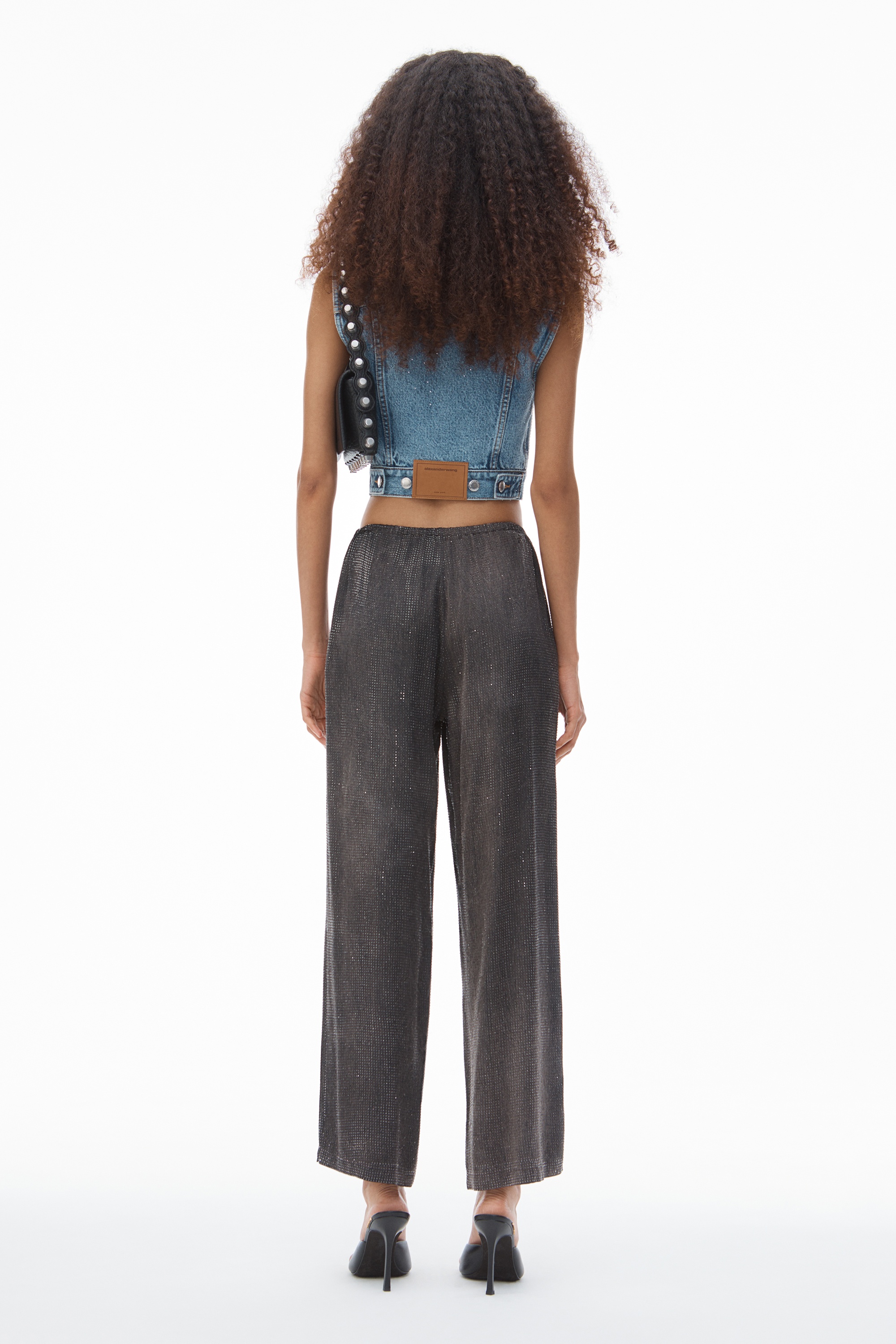 Crystal Hotfix Slim Relaxed-Fit Pants - 5