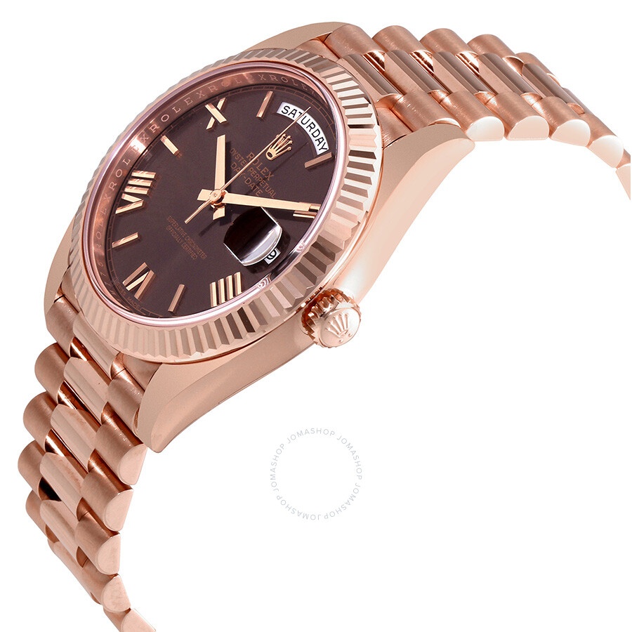 Rolex Day-Date 40 Chocolate Dial 18K Everose Gold President Automatic Men's Watch 228235CHRP - 2