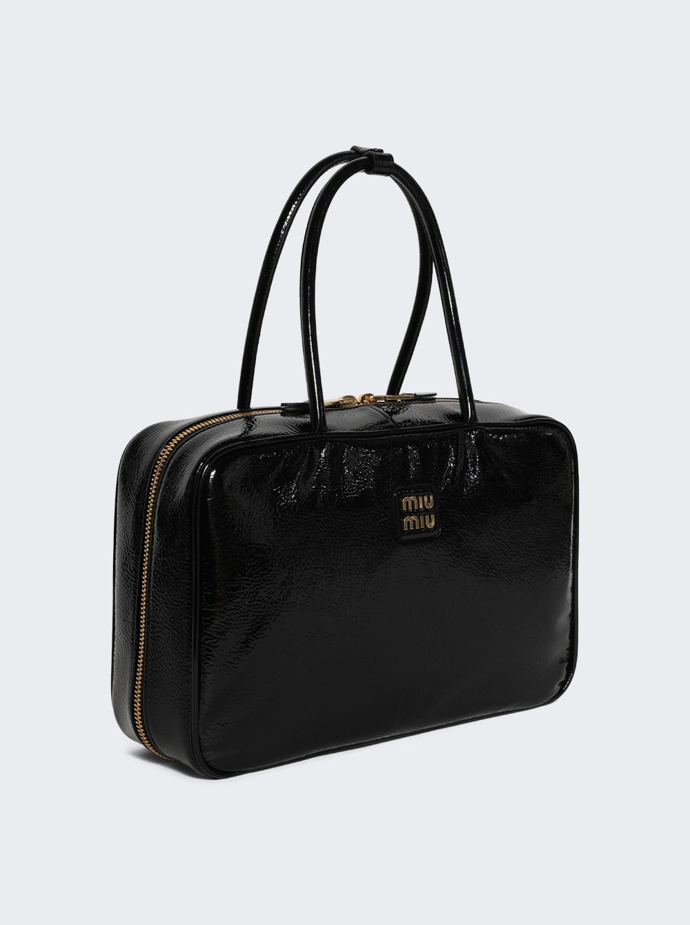 Beau Naplak Bag Black Patent Leather - 4
