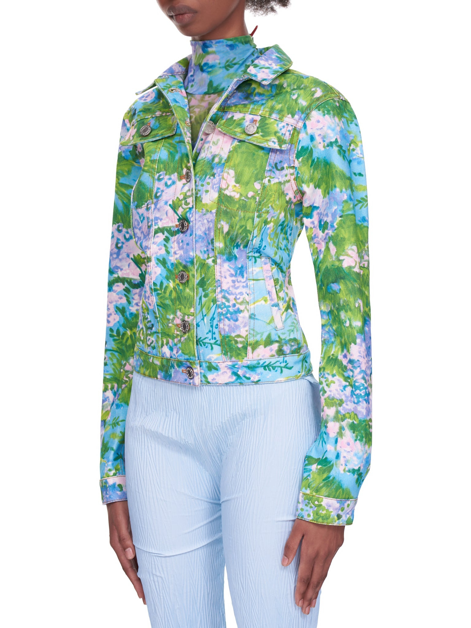 Floral Denim Jacket - 2