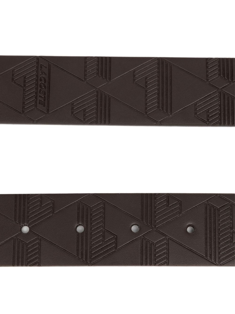 LACOSTE monogram leather belt outlook