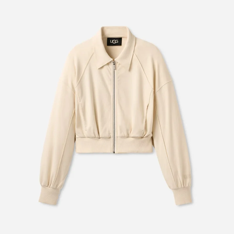 ® Women's Nalani Jacket Cotton Blend Tops in Cream - 1