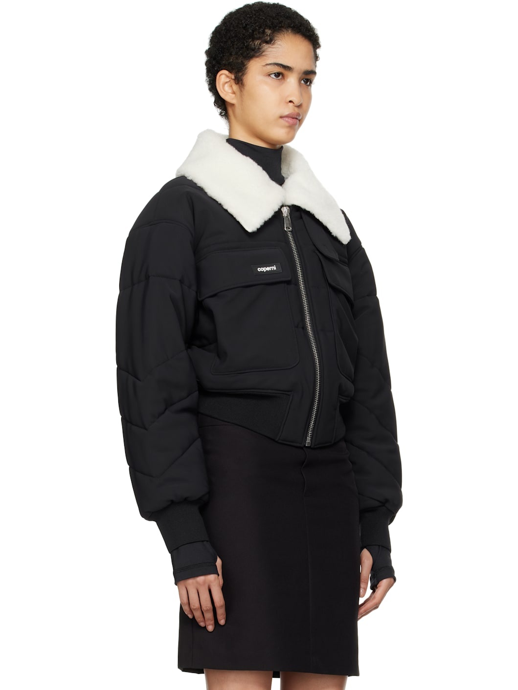 Black C+ Bomber Jacket - 2