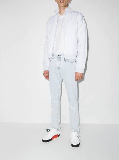 Off-White diagonal striped pocket skinny jeans outlook