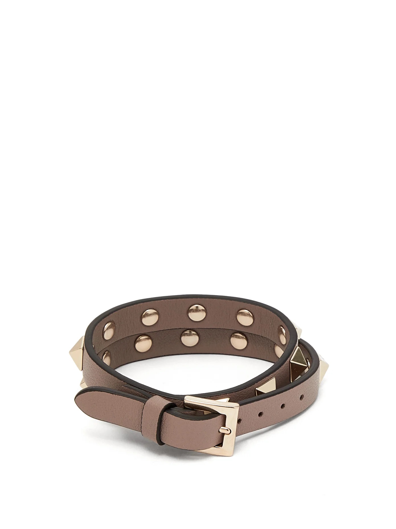 Rockstud leather wrap bracelet - 3